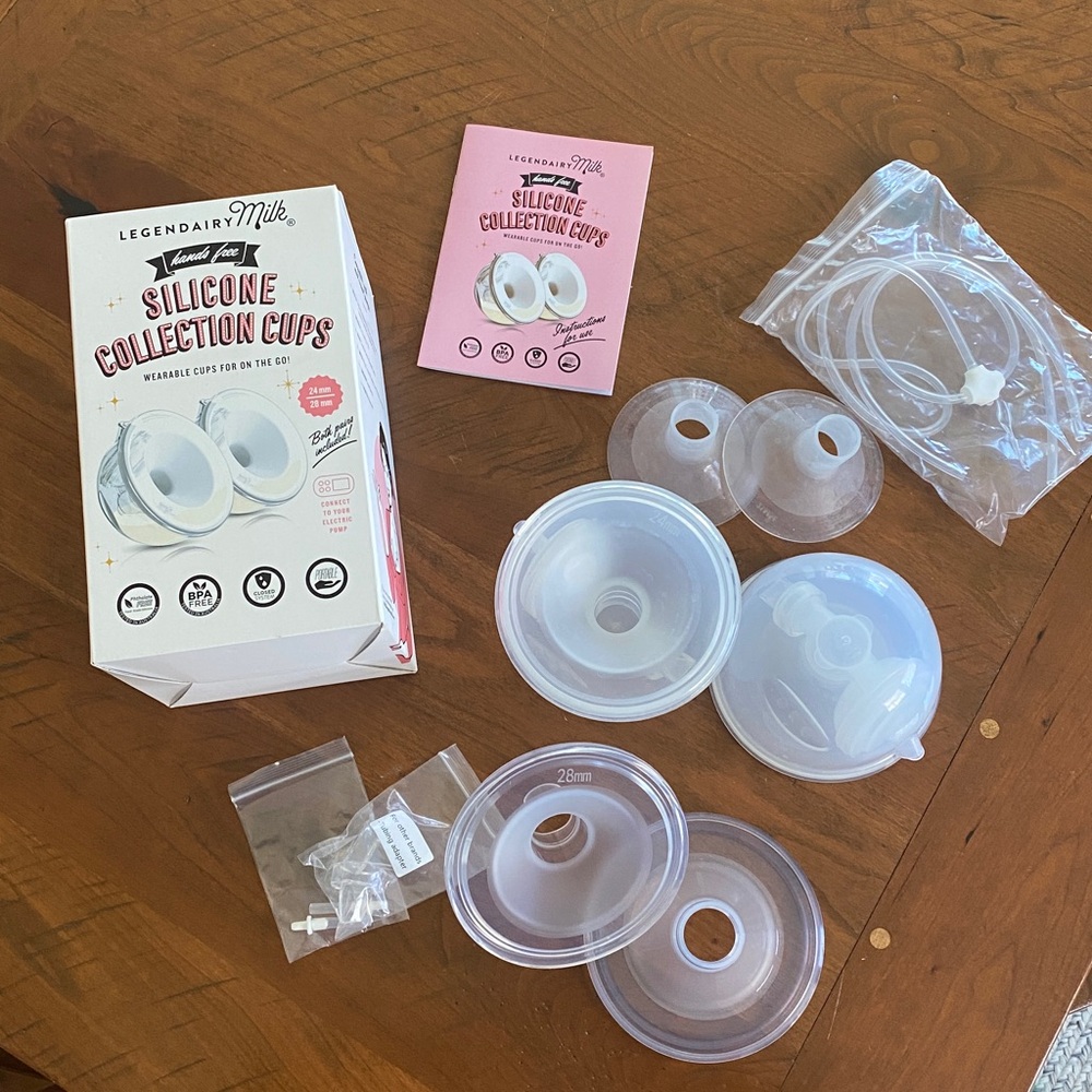 Lengendairy Milk Silicone Collection Cups Size 21, 24, & 28mm Shields